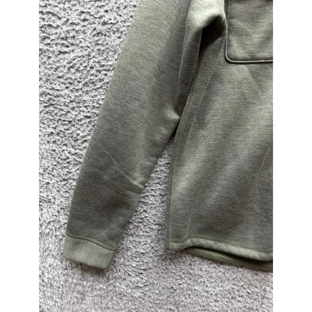 The North Face Sherpa Patrol Snap-Up‎ Fleece-Lined Hoodie Green Mens Size S